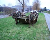 Towing assault boat